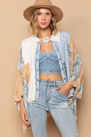 Ginny Boho Lightweight Oversized Patchwork Top