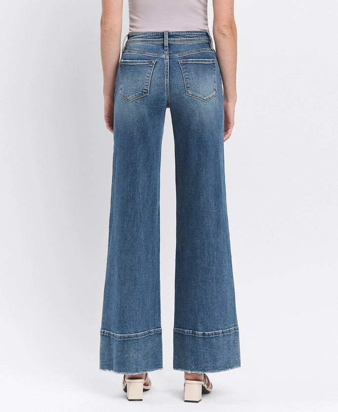 Solstice High Rise Trouser Wide Leg Jeans