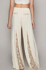 Sally Lace Trim Wide Leg Pants