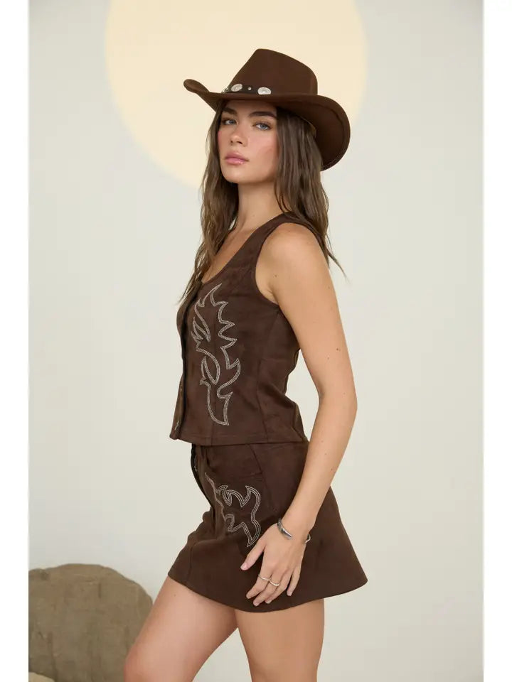 Cheyenne Western Top & Skirt Set