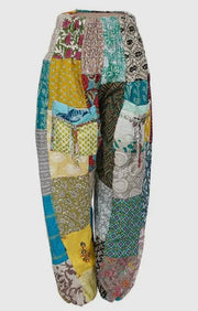 Jeannie Patchwork Harem Jogger Pants