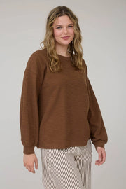 Chryslee Round Neck Knit Pullover Top
