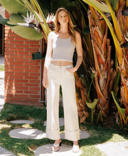 Stetson II Super High Rise Wide Leg Cuffed Denim Jeans