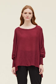 Rhome Oversized Smocked Sleeve Tunic Top