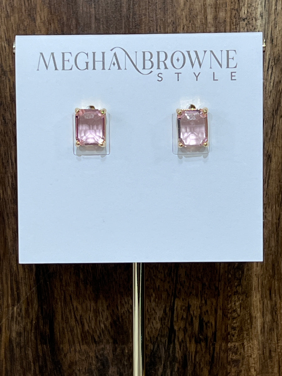 Meghan Browne Stud Pink Earrings