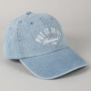 Put It On My Husband's Tab Denim Baseball Cap