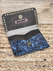 Keep It Gypsy RowdyRanch Flora Clutch Wallet with Crystal Rivets