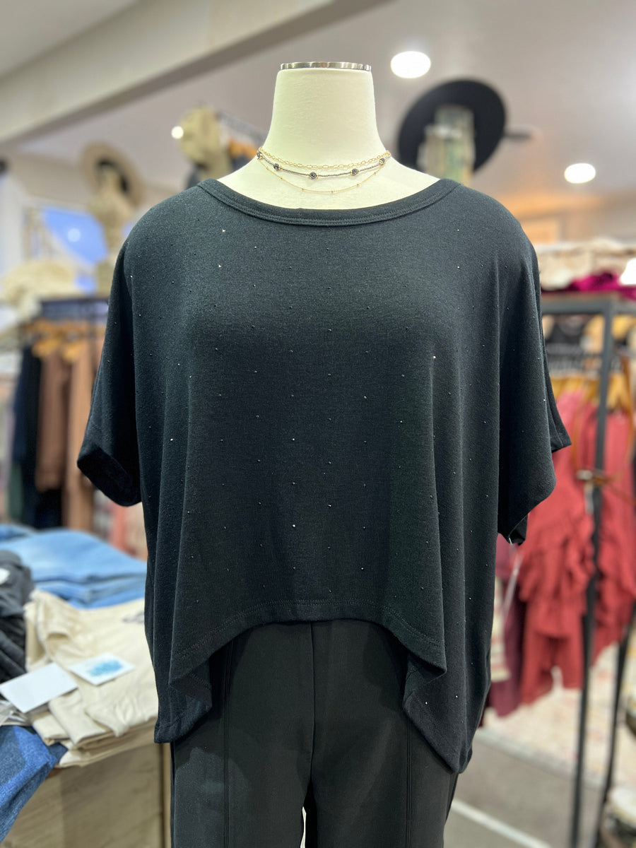 Heiress Sparkle Oversized Moderate Crop Top