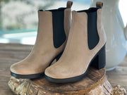 Arbor Pull On Suede Finish Ankle Boot