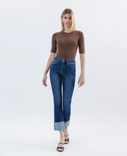 Seger High Rise Cuffed Slim Straight Ankle Crop Jeans