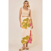 Beautiful Blooms Floral Wrap Maxi Skirt