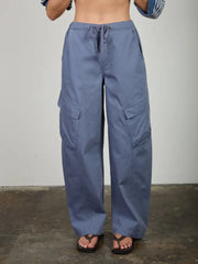 Evan Barrel Cargo Twill Pants