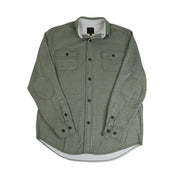 Derek Men's Sueded Collared Long Sleeve Shirt Jacket