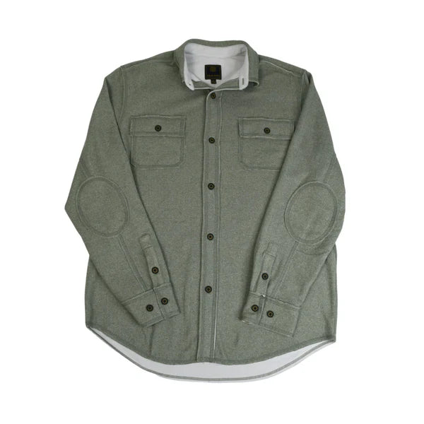 Derek Men's Sueded Collared Long Sleeve Shirt Jacket