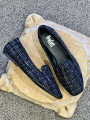 Corkys Hey Girl Goody 2 Shoes Black Tweed Flats Slip-On Shoes