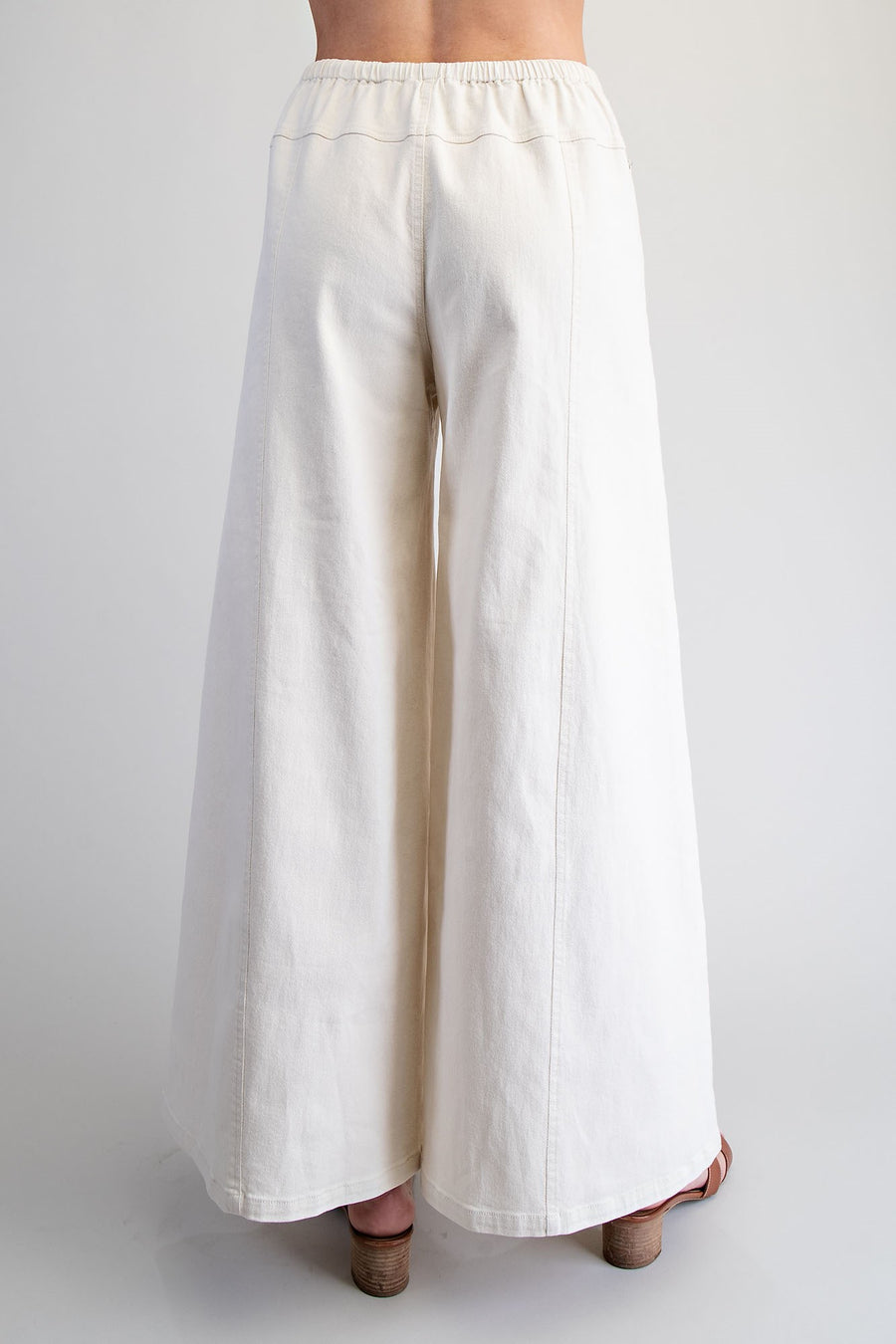 Abby Mineral Washed Tie-Waist Stretch Wide Leg Pants