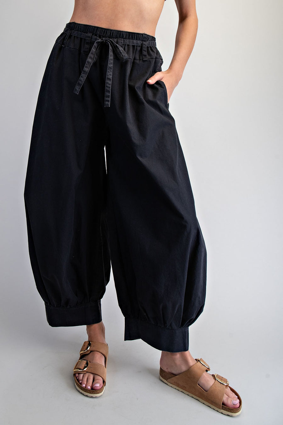 Bollywood Tie Waist Balloon Harem Pants