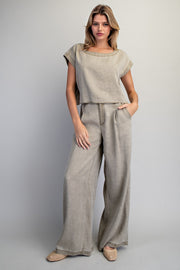Rebecca Button Back Cropped Top