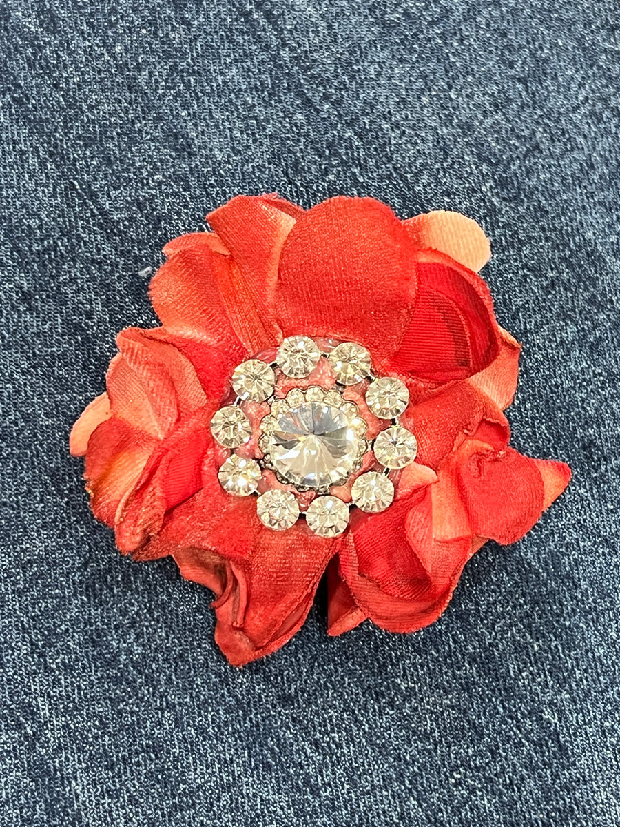 Vintage Velvet Flower Slide Accessory