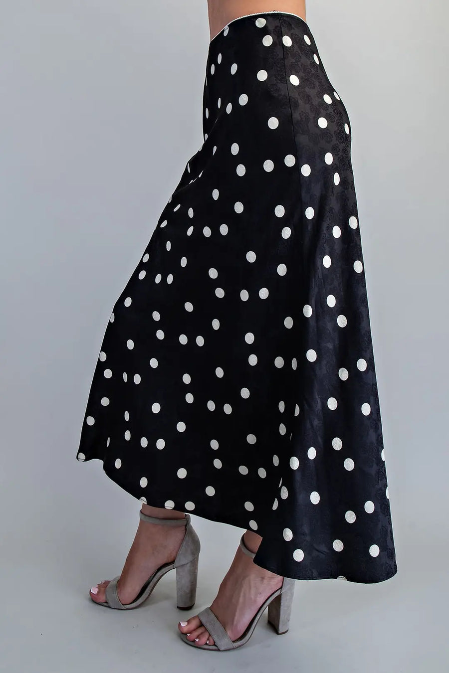 Paula Polka Dot Maxi Skirt