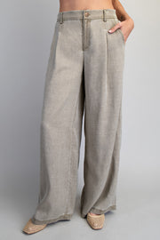 Rebecca Pleated Wide Leg Trouser Pants