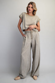 Rebecca Pleated Wide Leg Trouser Pants