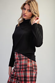 Monroe Mock Neck Dolman Sleeve Knit Top
