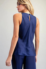 Lovada Sleeveless Satin Top