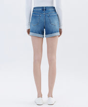 Vervet Super High Rise Rolled Cuff Denim Shorts