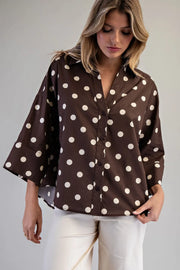Jinx Button Front Blouse