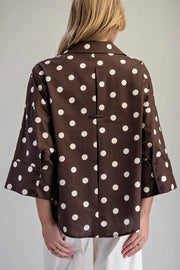 Jinx Button Front Blouse