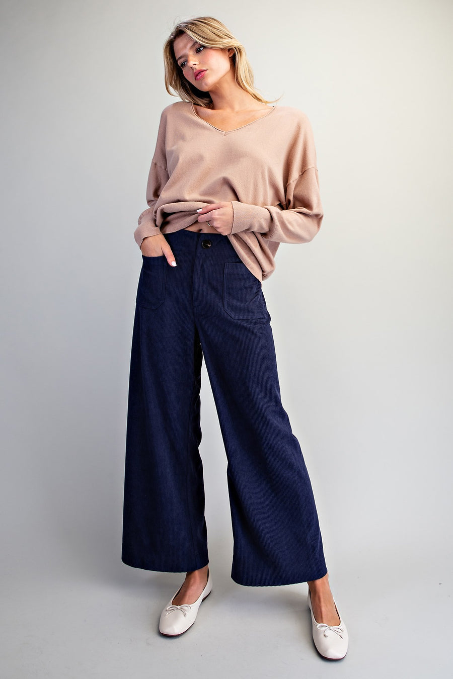 Upton Corduroy Straight Leg Pants