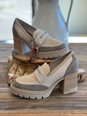 Nissa Chunky Heel Loafer with Lug Sole Shoes