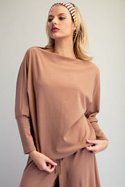 Bellamy Boat Neck Dolman Sleeve Knit Top