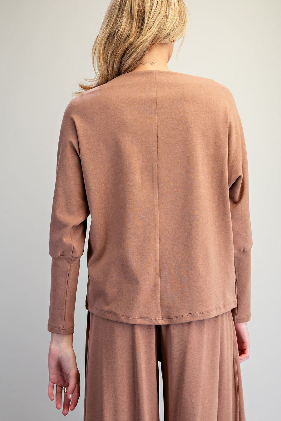 Bellamy Boat Neck Dolman Sleeve Knit Top