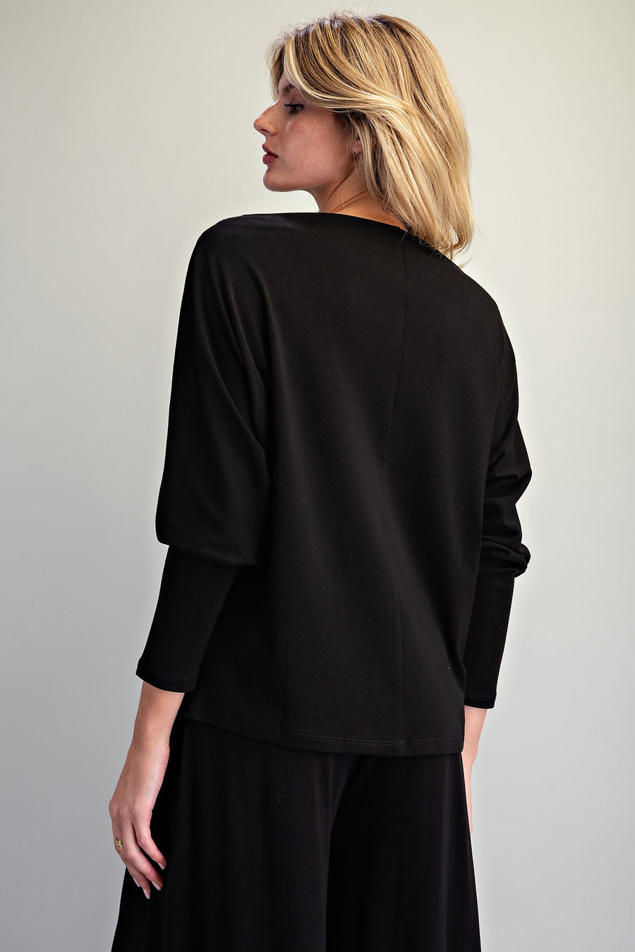 Bellamy Boat Neck Dolman Sleeve Knit Top