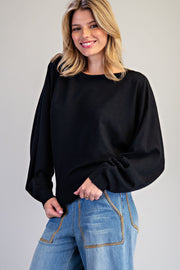 Priscilla Dolman Sleeve Fitted Knit Sweater