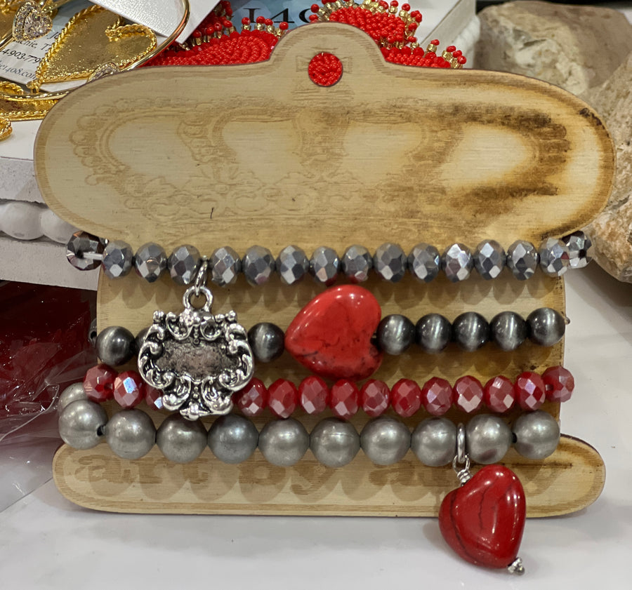 Darkling Valentine Stretch Bracelet Stacker