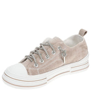 Aman Sparkle Lace Up Velvet Sneaker