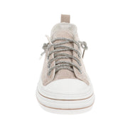 Aman Sparkle Lace Up Velvet Sneaker