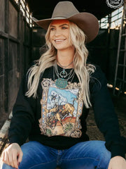 Rough Start Ranch Rodeo Pullover Crewneck Sweatshirt