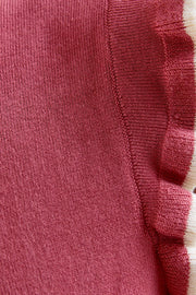 Patterson Mock Neck Ruffle Sleeve Sweater Knit Top