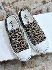 Aman Sparkle Lace Up Print Canvas Sneaker with Crystal Laces