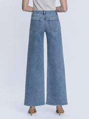 Celebrity High Rise Wide Leg Rhinestone Embellished Jeans