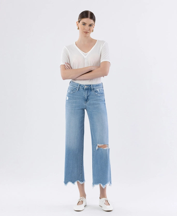 Spellbinding High Rise Crop Wide Leg