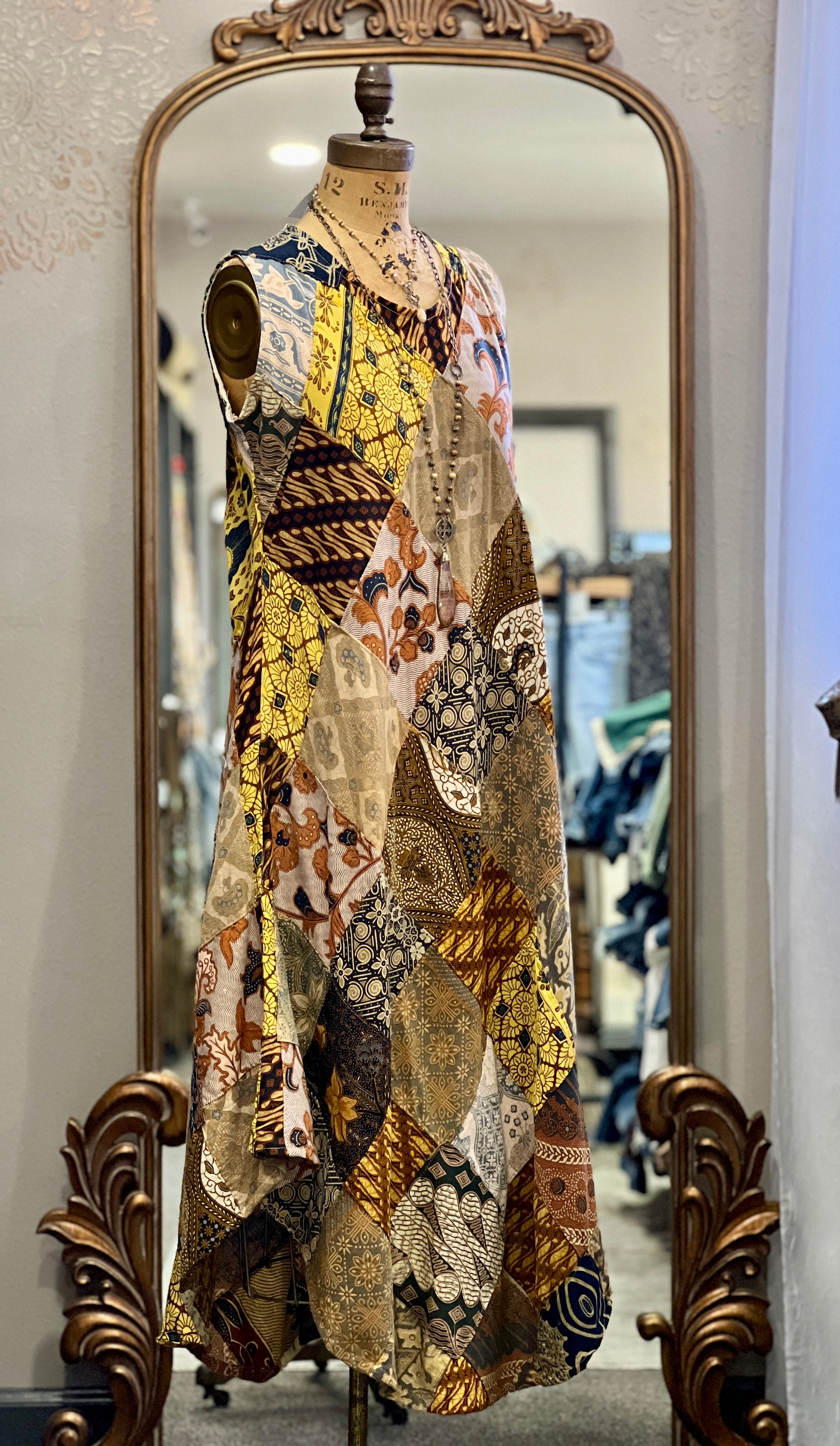 Jaded Gypsy "Lulu Patchwork" Dress The 1408 Boutique Lingerie Jaded Gypsy "Lulu Patchwork" Dress The 1408 Boutique Lingerie