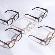 Women's Glitter Side Edge Wide Frame Reading Glasses