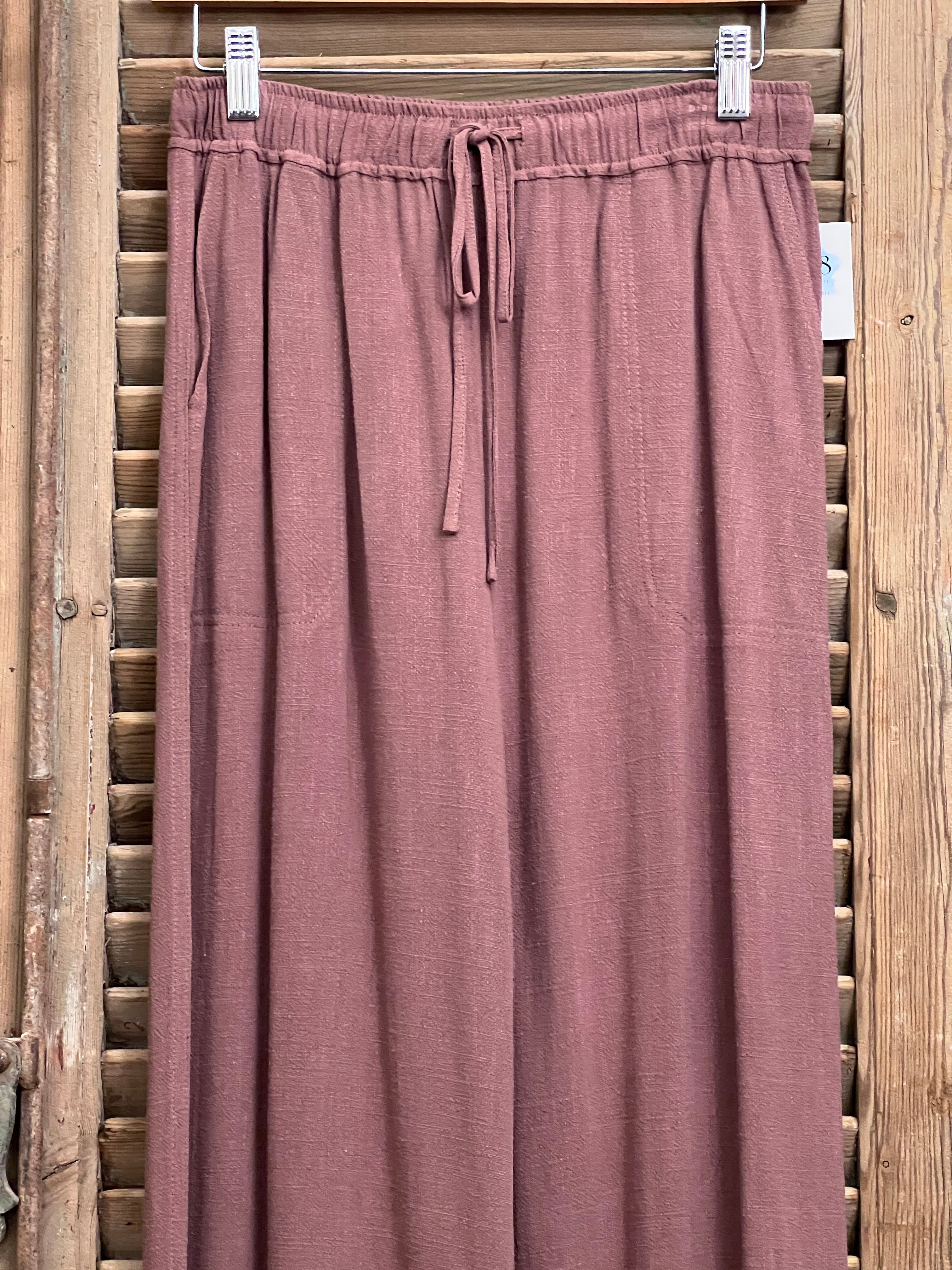 Marisol Wide Leg Linen Pant