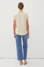 Lizzie Classic Capped Sleeve Modal Tee