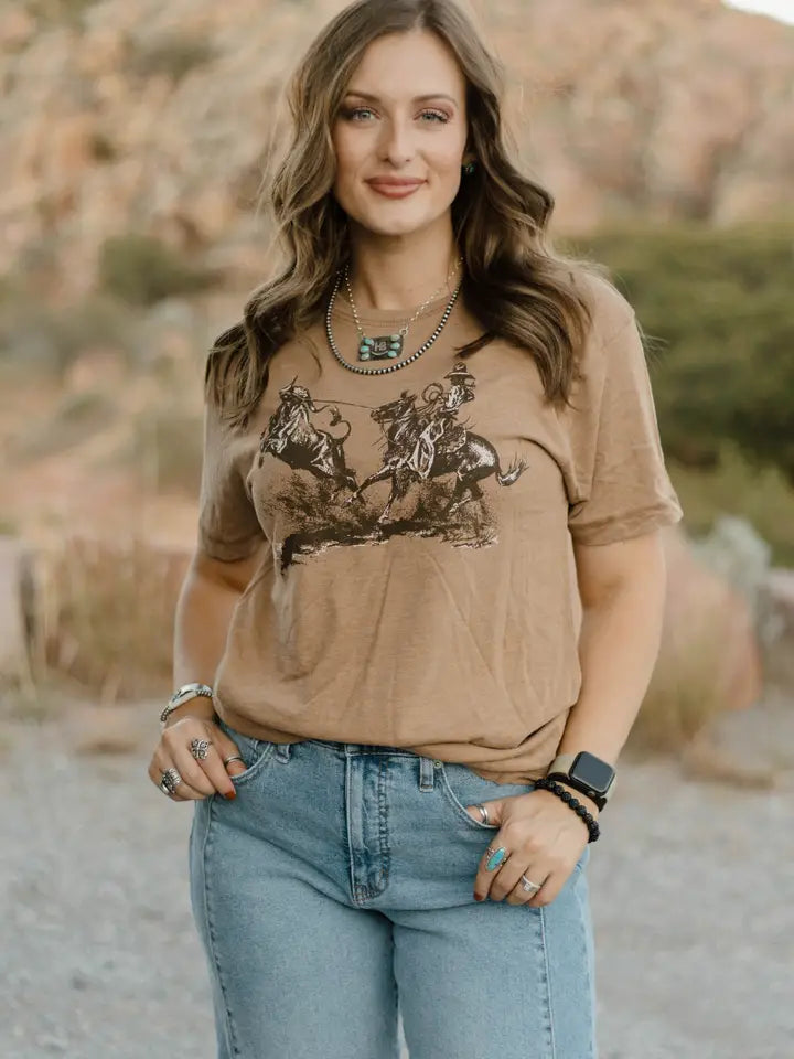 Day Workin' Cowboy Graphic Tee by Sterling Kreek